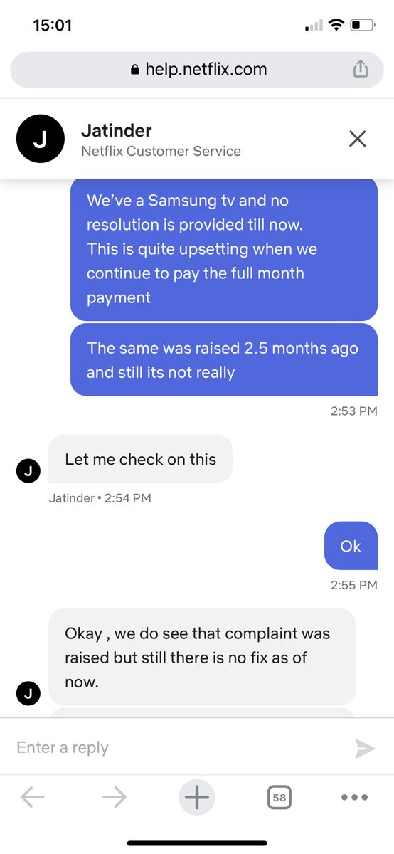 CoachKriti's tweet photo. @NetflixIndia 2.5Months for an issue raised and still #netflixindia don’t have any solution!
Quite pathetic.We’re charged but the streaming cannot be done on TV. How do one watch with family?
No timeline to resolve. #patheticservicenetflix #badcustomerexperinece #netflixsupport https://t.co/CxWwpTKyrd