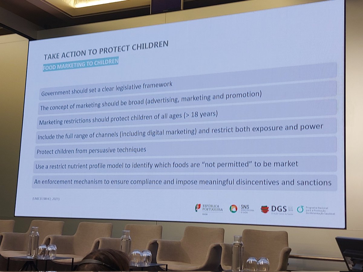 Maria Joao Gregorio emphasizing that self regulation really does not work to protect children from unhealthy food marketing and outlines the comprehensive goverment regulations that are really urgently needed @CSS_HGR @SanteBelgique