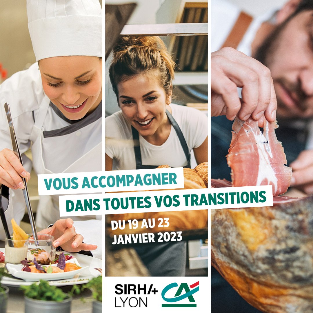 Pour la 3e fois consécutive, retrouvez notre Village Start-up by CA au cœur du <a href="/SirhaFood/">Sirha Food</a> 2023 🚀🍽 ! 30 jeunes entreprises de la #foodtech seront rassemblées pour proposer de véritables innovations ! Toutes les infos 👉 ca.fr/ce/TC1u2r #SirhaLyon