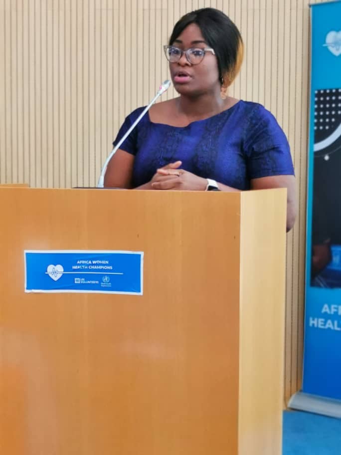 UNV_ROWCA's tweet photo. #BlueRoomTalk Live in Brazzavile
''Here in Africa, they say it takes a village, so if we unite and do the work together, we will see progress in public health in Africa.'' Chidinma OPOKO, @WHOAFRO UN #volunteer, Non-Communicable Diseases Risk Factors Officer. #HealthChampions💪🏾 https://t.co/o3dv1TJPG2
