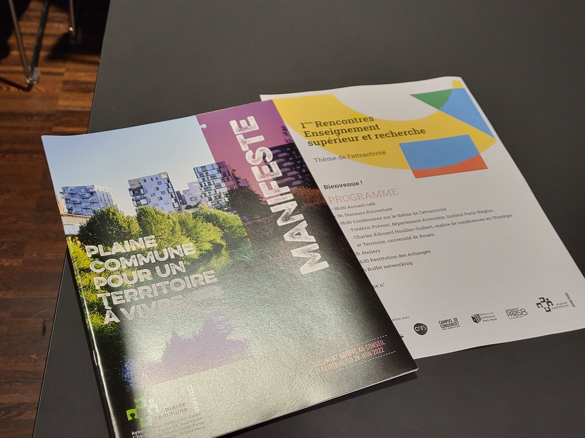 PlaineCommune's tweet photo. #EnseignementSupérieur /[THREAD]🎓Les 1ères Rencontres de l’Enseignement supérieur et recherche, c’est ce matin au siège de @PlaineCommune ! 🧵🔽 https://t.co/uR52nTtsc5