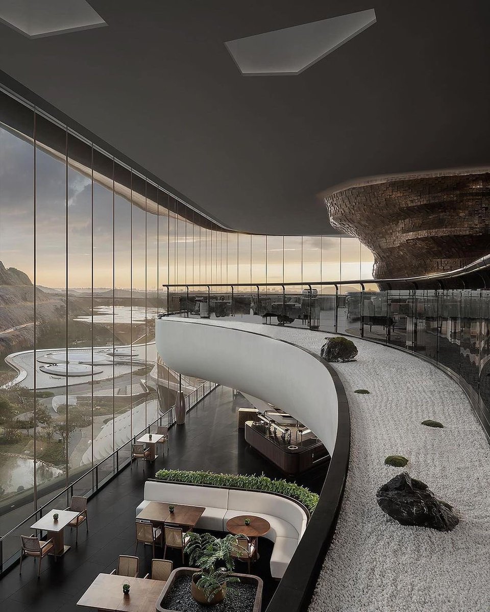 parametricarch's tweet photo. Banyan Tree Nanjing Garden Expo is a hotel in Tangshan Mountain's abandoned area designed by Hong Kong-based firm ChengChung Design. The priority of the project was ecological restoration. 

#parametricarchitecture #parametric #computation #computationaldesign #hotel #china https://t.co/QraFQPGOzN