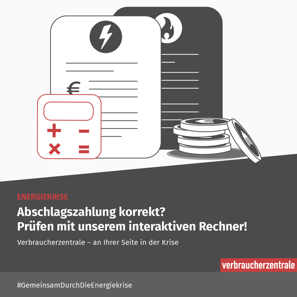 vzthueringen's tweet photo. Abschlagserhöhung erhalten? Die #Verbraucherzentrale lässt Sie bei Fragen zum Thema #Energie nicht allein. Tipps, #Musterbriefe, interaktive Rechner und aktuelle Infos zur #Energiekrise unter: 📢📢 https://t.co/y8nahZpOyf. #GemeinsamDurchDieEnergiekrise https://t.co/Yr2R9cRlrf