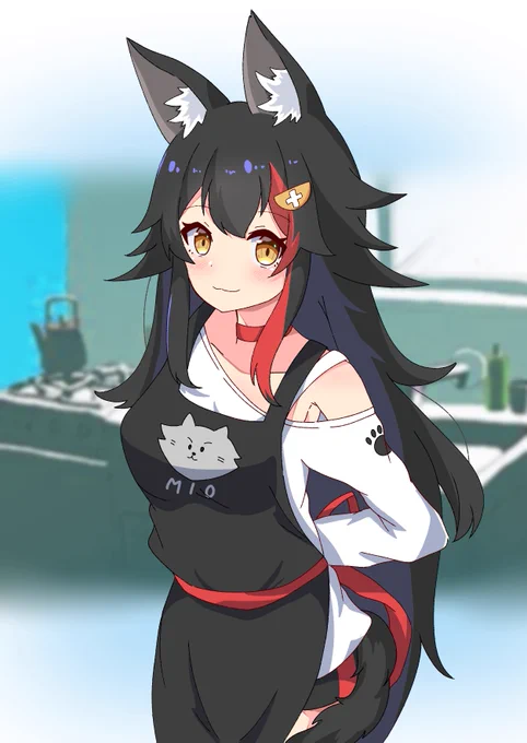 エプロンみおしゃ #みおーん絵 