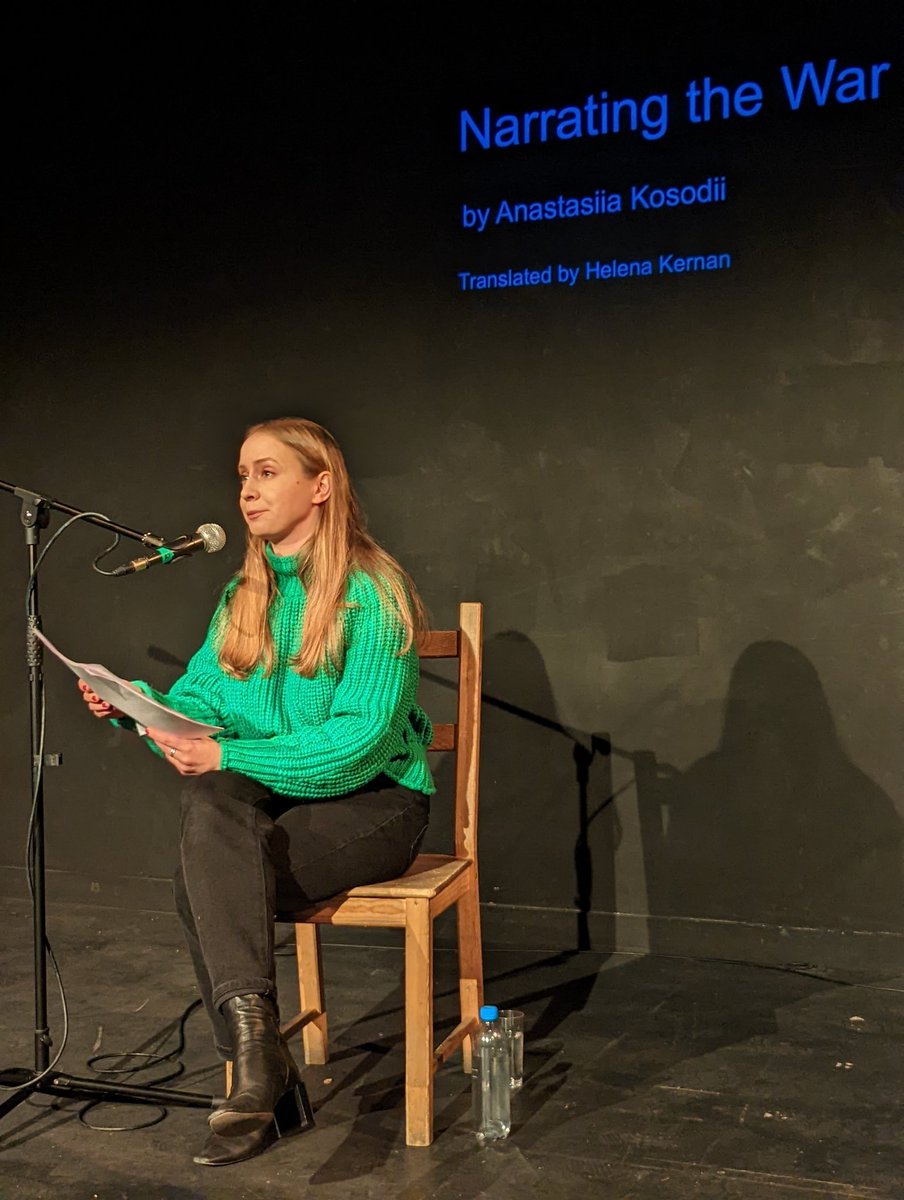 OKhromeychuk's tweet photo. It was a privilege to hear Anastasiia Kosodii's &amp; Kateryna Penkova's plays and to share the stage with them &amp; Molly Flynn at the discussion. Organised by @BirkbeckUoL, @Ukr_Institute &amp; @CamdenPT. If you missed it, subscribe to watch it later: https://t.co/40s86P8L7O 📷 @Anna_Luky https://t.co/KTOJ2eOKQw