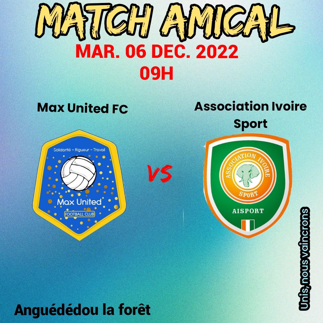 maxunitedfc's tweet photo. @maxunitedfc
#DivisionRégionale
#Saison2022
#ObjectifD3
#MatchAmical
#MaxUnitedFCvsAisport
#SolidaritéRigueurTravail
#UnisNousVaincrons

Allez les Maxi's !!! https://t.co/EVAbjTMTPa