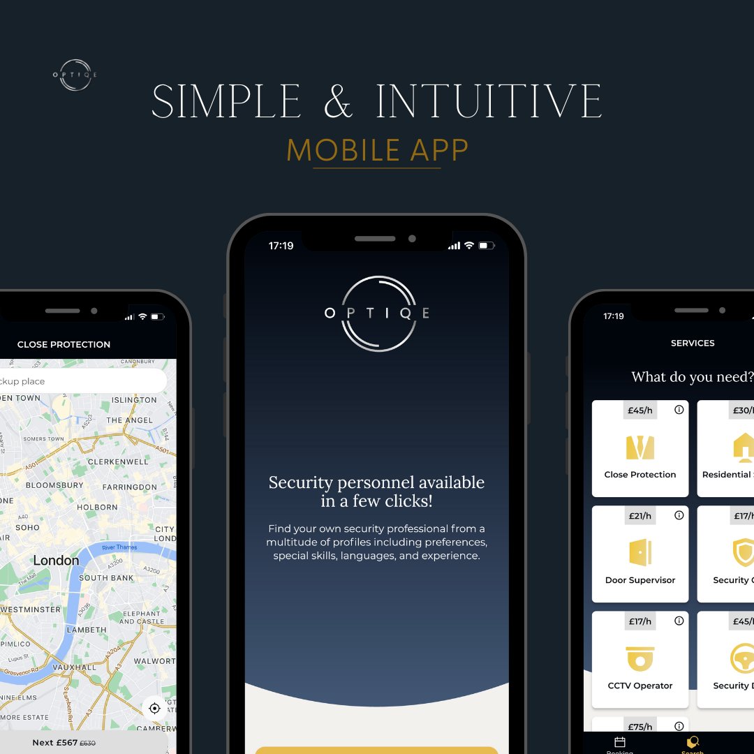 OptiqeApp's tweet photo. Optiqe is a recruiting link application which connects Clients to Security Professionals, allowing you to choose from a multitude of profiles including preferences, special skills, languages and experience. 🙌

Get answers directly from the professional. With no middleman. 😉️ https://t.co/91h9Nzcdi9