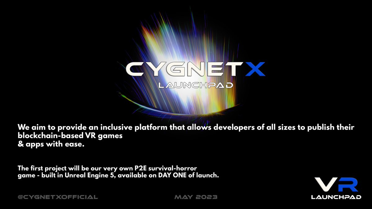 Jinking012's tweet image. Why @CygnetXOfficial ?

✅Cygnet #DEX
✅Cygnet-Wire's #VRProject

 CygnetX Platform launch in May 2023 🔥

For more info visit the: cygnet-wire.com

#XRSWAN #CYGNETX #XRPL