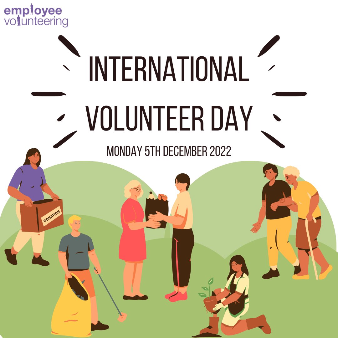Today is International Volunteer Day and we are delighted to have supported over 8,000 volunteers this year! Thank you to every single volunteer who has taken the time to make a difference to their local communities!
#internationalvolunteerday #csr #employeevolunteering