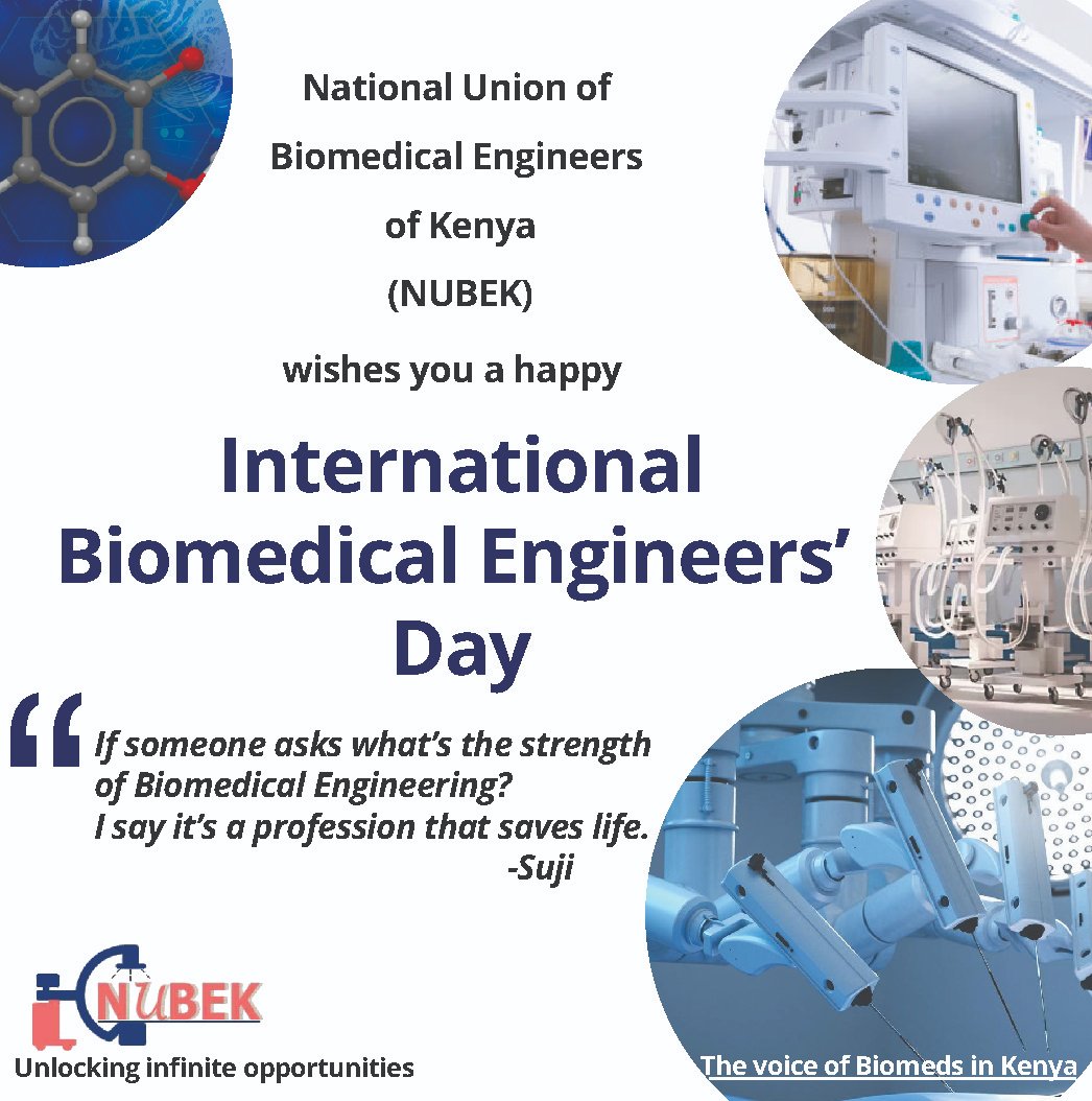 BiomedEngUnion's tweet photo. If someone asks what’s the strength 
of Biomedical Engineering?
I say it’s a profession that saves life.
                                                       -Suji

Happy International Biomedical Engineer's Day https://t.co/FHbKaIAjIc
