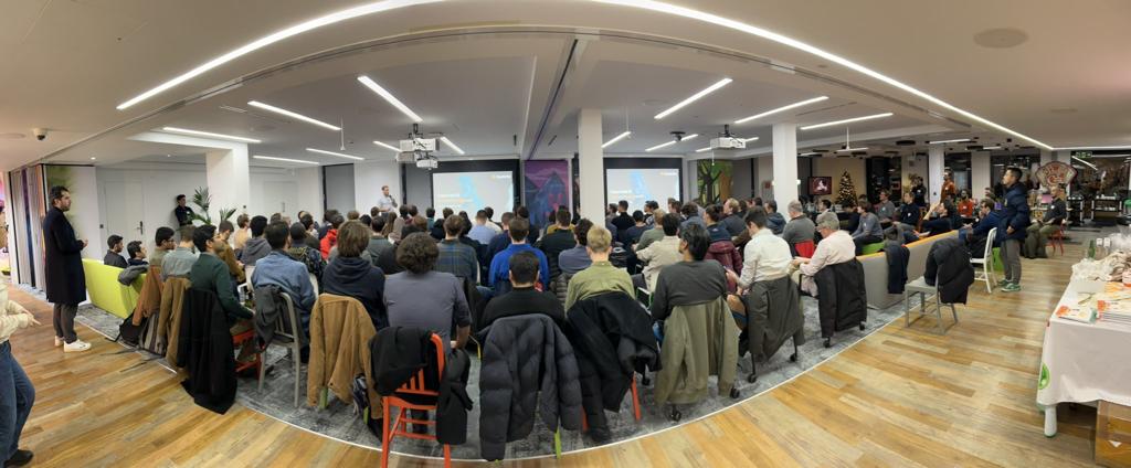 Amazing to see a full house at <a href="/londonai/">LondonAI</a> last week! Great talk by <a href="/HacoSasha/">Sasha Haco</a> on AI, free speech and the challenge of content moderation. 

#AIEthics #contentmoderation #video