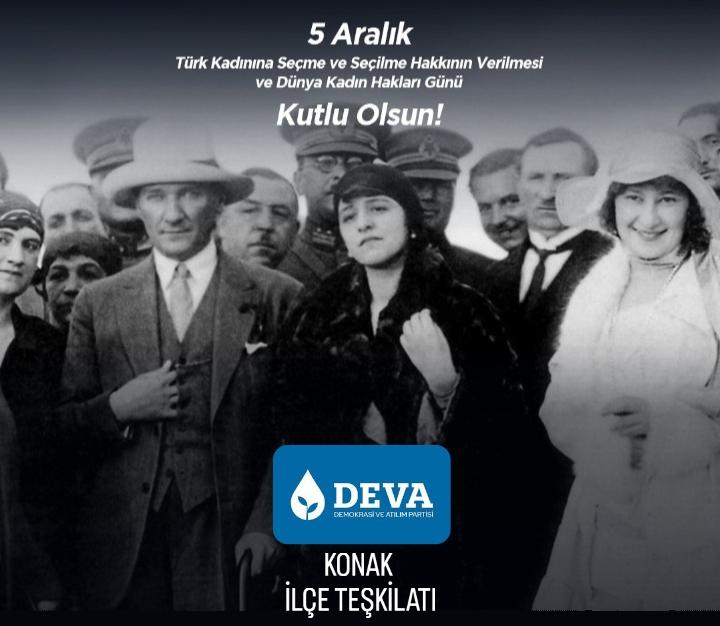 konaktadeva's tweet photo. 5 Aralık 1934'te Gazi Mustafa Kemal Atatürk Anayasayı değiştirip milletvekili olarak “Kadınlara Seçme ve Seçilme”imkanını tanıdı, 11 Aralık 1934'de kanunla düzenleyerek uygulamaya soktu. 5 Aralık Kadın Hakları gününü kutluyoruz.
#deva #devapartisi #devakonak #konaktadeva https://t.co/CyCGp3wfes
