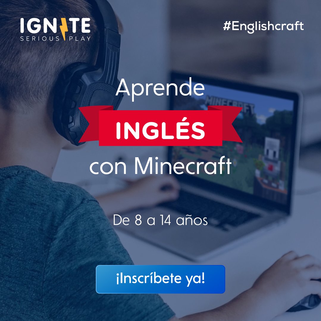 igniteseriousp's tweet photo. Aprende Inglés con Minecraft Education ‼️
🇬🇧🇬🇧🇬🇧🇬🇧🇬🇧🇬🇧🇬🇧🇬🇧🇬🇧
Ahora tus hijos pueden aprender inglés desde casa con el método más divertido.
👉🏻 https://t.co/DbbcBGsApD
#extraescolar #ingles #online #minecraft #education #MetodoIGNITE #Englishcraft https://t.co/ouCXUk5yGN