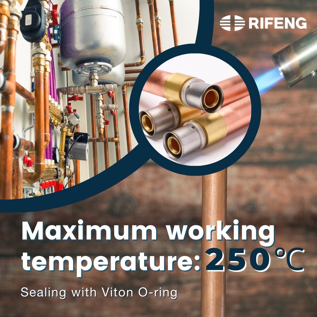 rifeng_official's tweet image. 📌Big news: #RIFENG launched its new product - #Press to Copper Pipe Adapter!!!  
What can the Press to Copper Pipe Adapter achieve? Not only quick transformation from #copper pipes to #multilayer pipes, but also a high temperature, corrosion, and pressure resistance.🔥🔥