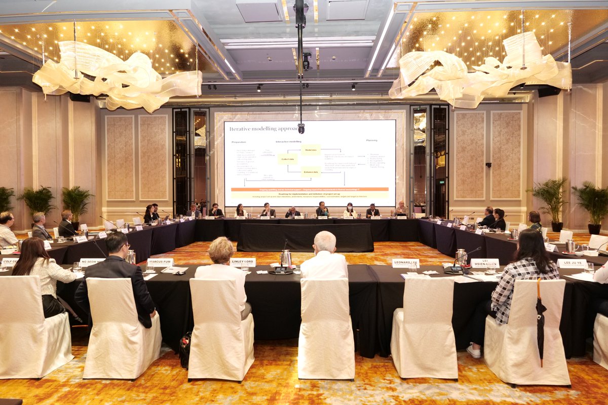 IPS_sg's tweet image. The 37th Singapore Economic Roundtable took place earlier today. Held biannually, the Roundtable serves as a meeting of private sector economists, business leaders and policymakers to discuss and debate major macroeconomic policy issues facing the domestic economy. (1/5)
