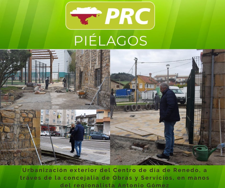 PrcPielagos's tweet photo. ✅El Ayuntamiento de Piélagos ha puesto en marcha los trabajos de urbanización exterior del Centro de día de Renedo, que darán continuidad a los de acondicionamiento y mejora llevados a cabo el pasado verano por la concejalia de Obras y Servicios. https://t.co/0Tb7JUo6wE