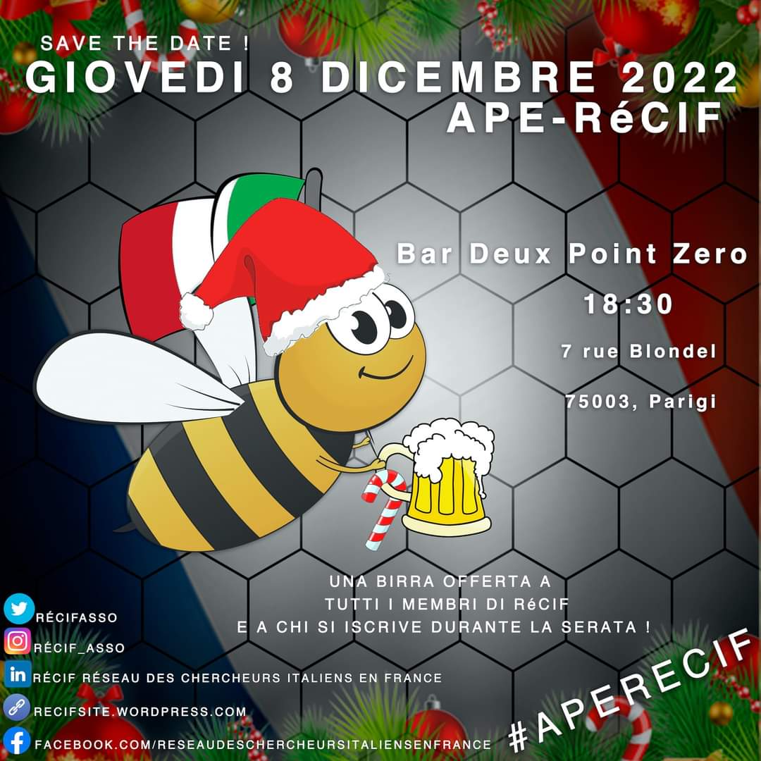 RéCIF - Réseau des Chercheurs Italiens en France tweet media