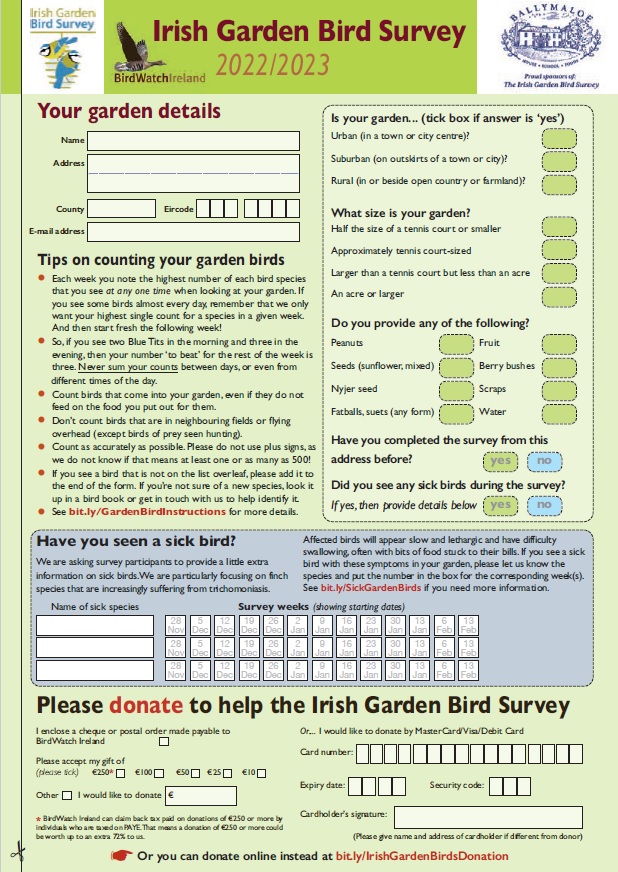 IrelandsEnviro's tweet photo. The survey form is available here https://t.co/IcdU4mgonR and you can enter your results online or email/post the form to me at the end of the survey. (entering your counts via our website saves us a lot of staff time...) https://t.co/hKLfAQQYEs