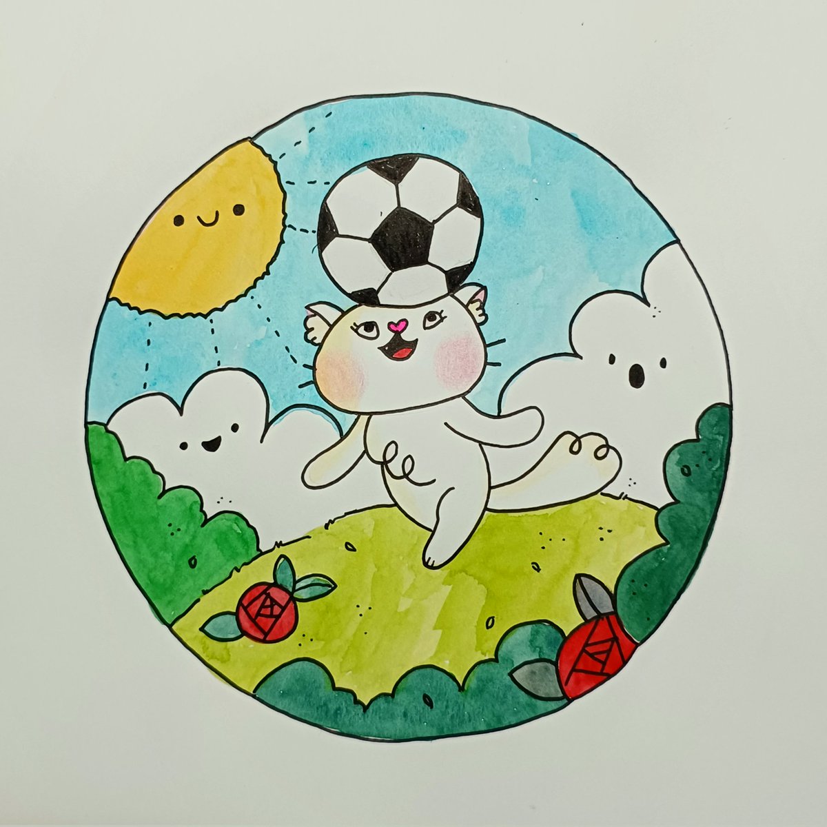 aquabeca's tweet photo. Yka, craque do futebol de bolinha de papel #vaibrasil #CopaDoMundo2022 https://t.co/QcK9EH9Pih