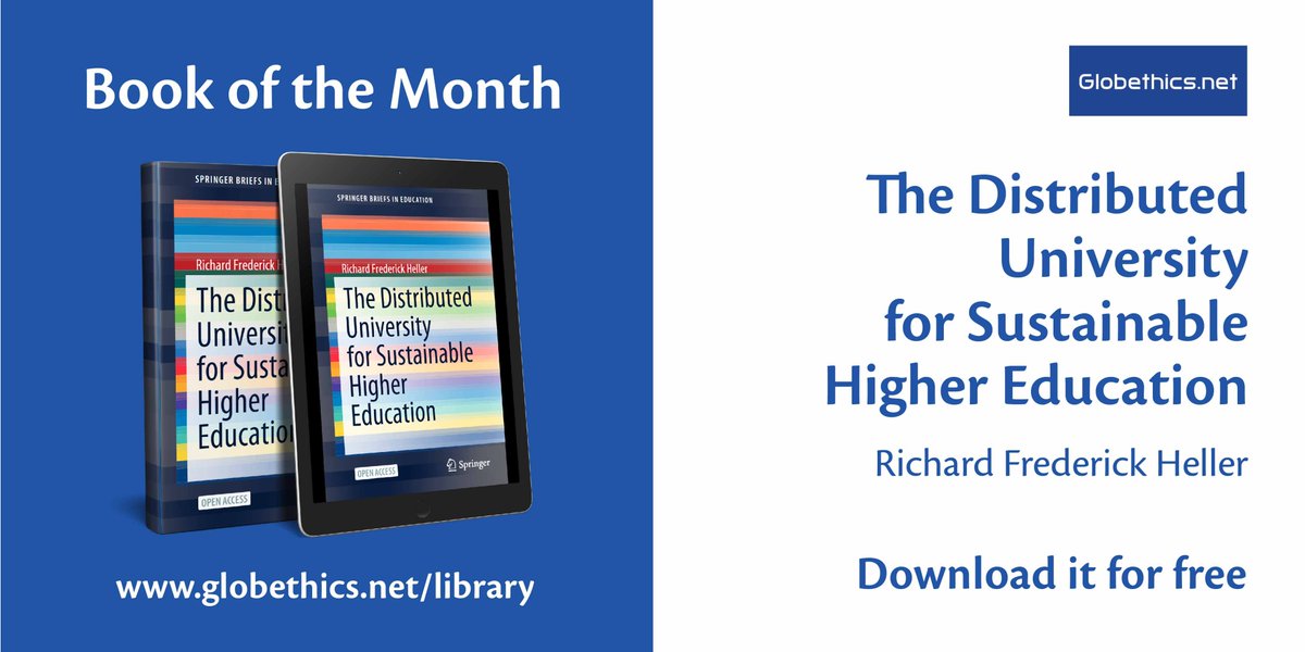 Globethics's tweet photo. 📘The #GlobethicsLibrary Book of the Month re-imagines higher education, discussing how distributed education can be set up to adapt to the ways we work and learn today and to reduce environmental impact♻️
Read it for free! 🔗https://t.co/0gEpa5AVyt
#BookOfTheMonth #OpenAccess https://t.co/bPzGXXPjho