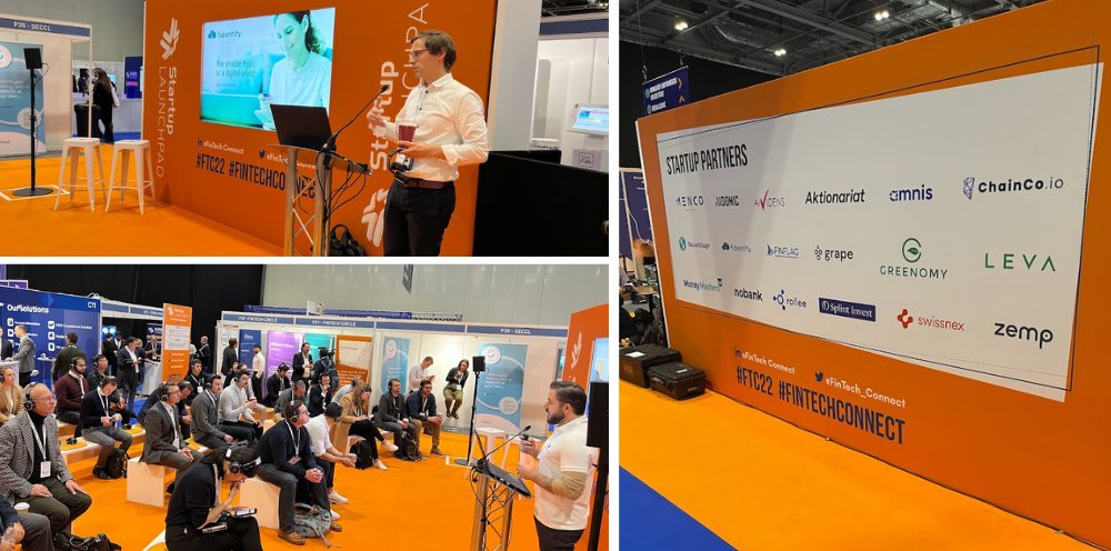 venturelab_ch's tweet photo. The Venture Leaders Fintech 2022 roadshow brought ten Swiss entrepreneurs to London, where they connected with investors and market experts and presented at the FinTech Connect trade show.
Review of a rocking week: https://t.co/UfFnsU48qD
#VleadersFintech #SwissStartups #FTC22 https://t.co/mL07ggHNZh