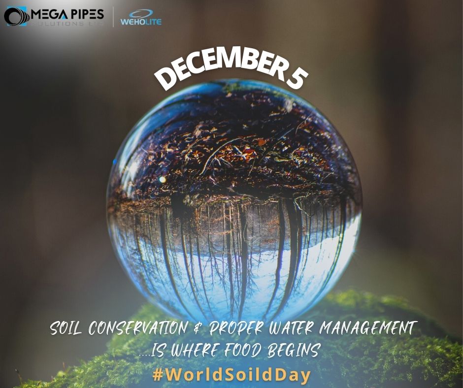 megapipes's tweet photo. The purpose of #WorldSoilDay, is to emphasise the importance of maintaining healthy eco-systems as recommended by International Union of Soil Sciences (IUSS).
#weholite #megapipes #buildoffsite #offsitebuild #largediameterpipes #conservation #wherefoodbegins #soil #wastewater https://t.co/cOYtCZOLJ6