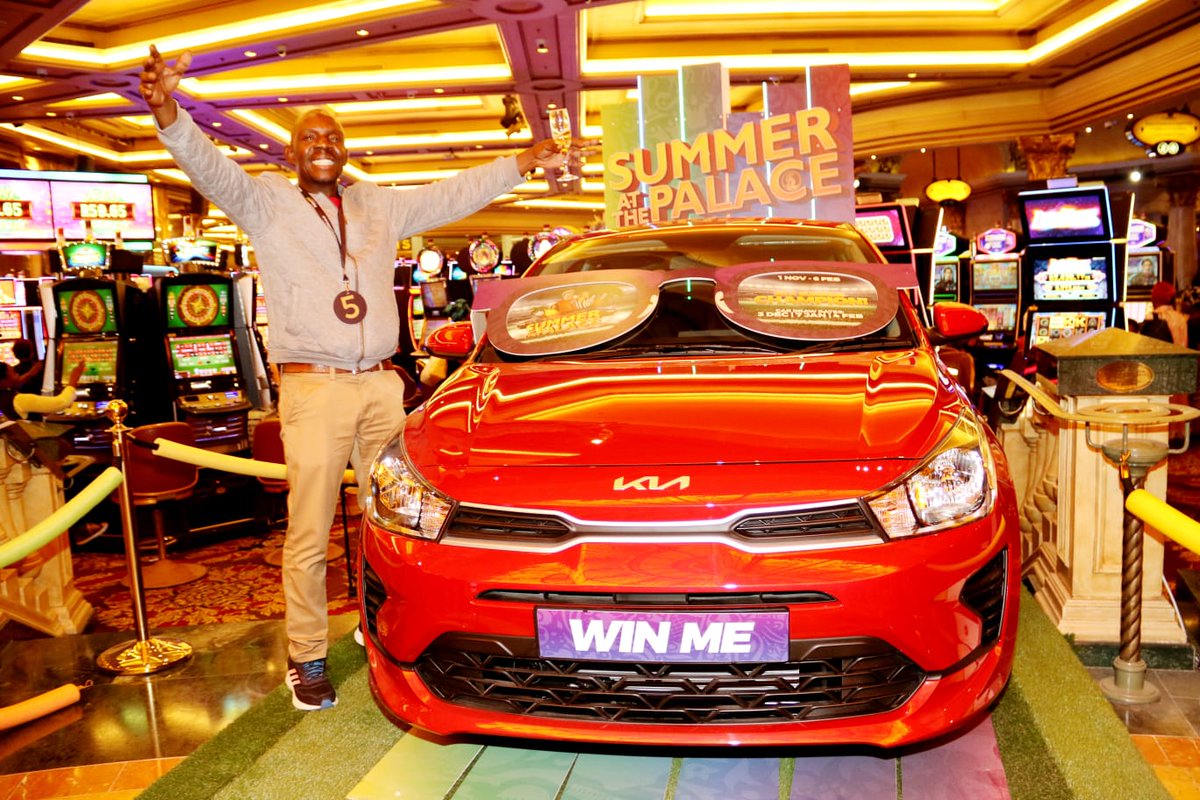 EmperorsPalace's tweet image. Congrats to our first #Summer at the Palace car winner! Linda Ndlovu winning the keys to a new Kia Rio in the first #cardraw on Saturday night.
Simply play slots/tables with your Winners Circle card to earn your entry.
bit.ly/3Fpr4nC
18+ Only | Winners know when to stop