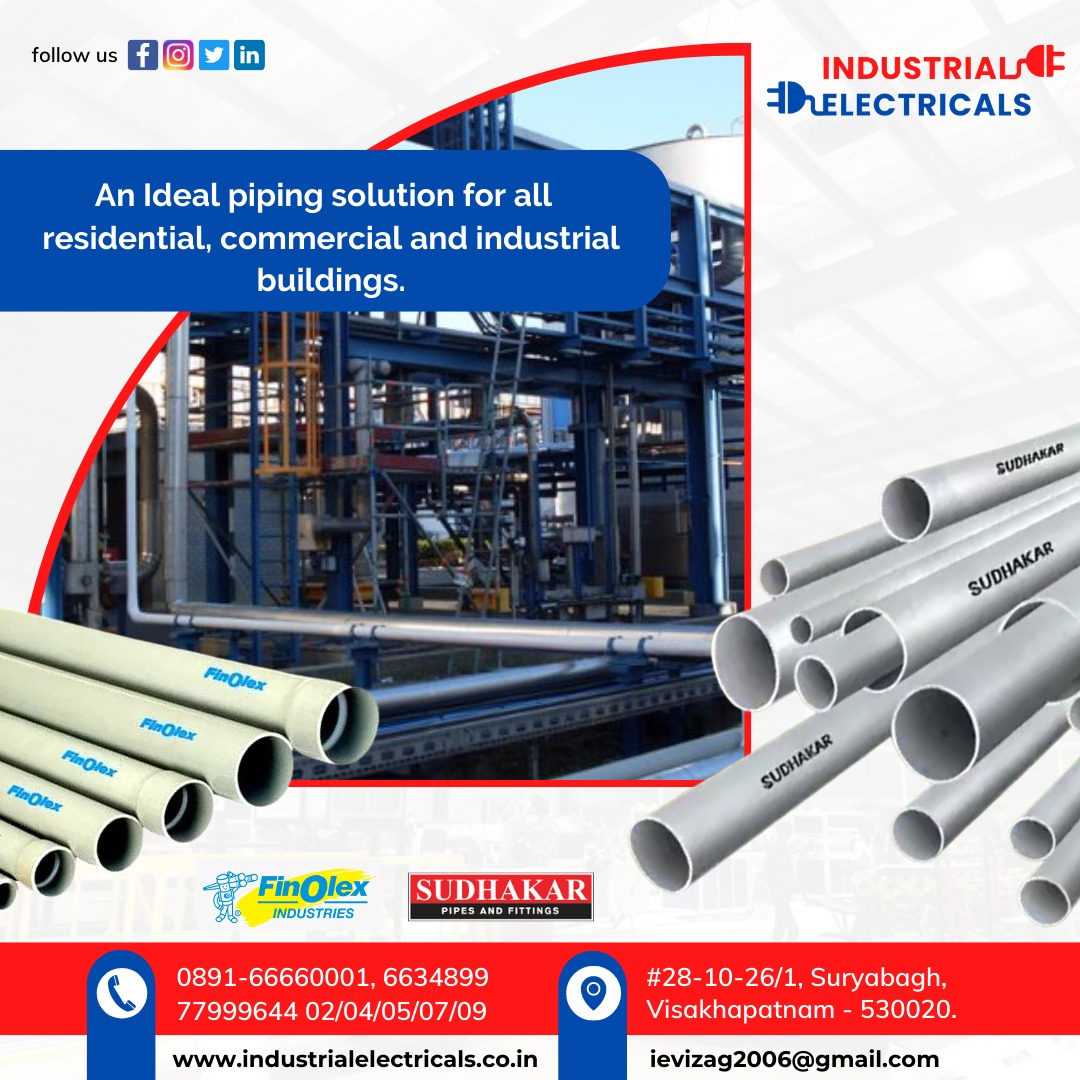 IndustrialEle12's tweet photo. "An Ideal piping solution for all residential, commercial and industrial buildings.

For more details contact: 7799964404"

#Industrialelectricals #polycabwireprice #polycabwirepricelist 
#speakerwire #electricwire #cablewire #upvc #pvc #pvcpipes #plastic #pipefittings #pipes https://t.co/wYWWkO9xGs