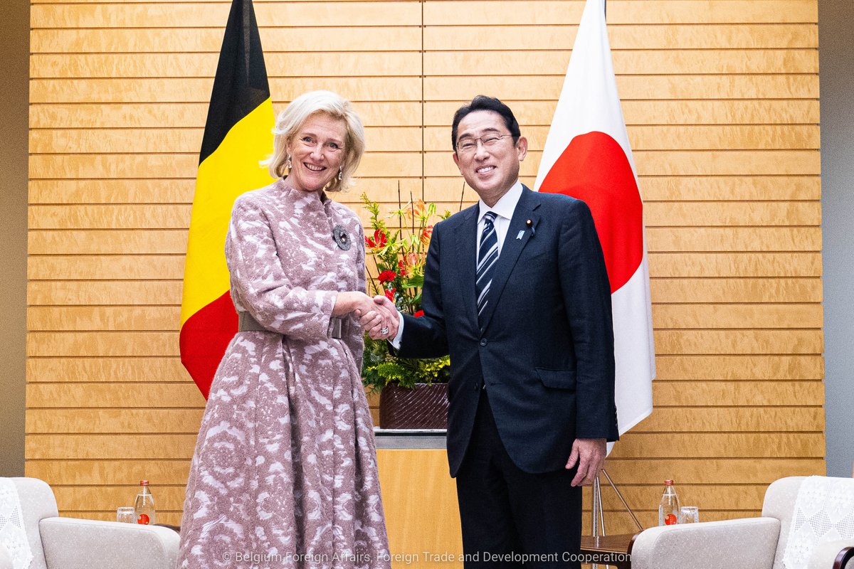 MonarchieBe's tweet photo. 🇧🇪🇯🇵 La Princesse Astrid est arrivée au Japon pour une mission économique de 5 jours ; la plus grande jamais organisée par la Belgique au pays du Soleil levant. Elle s’arrêtera à Tokyo, Nagoya, Osaka et Kyoto.  
#BEmissionJPN https://t.co/GCxG3DYKcw