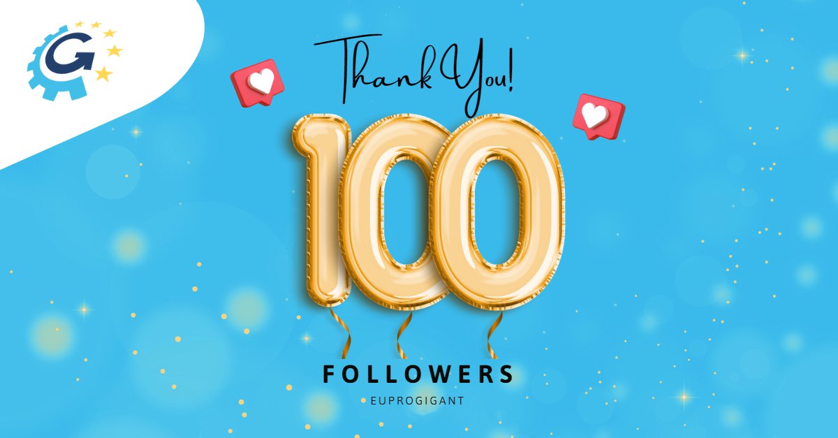 🎉 more than 100 followers!

🙏 Thank you for joining us on the road to a more secure and sovereign European production #ecosystem!

#DataEconomy #GaiaX