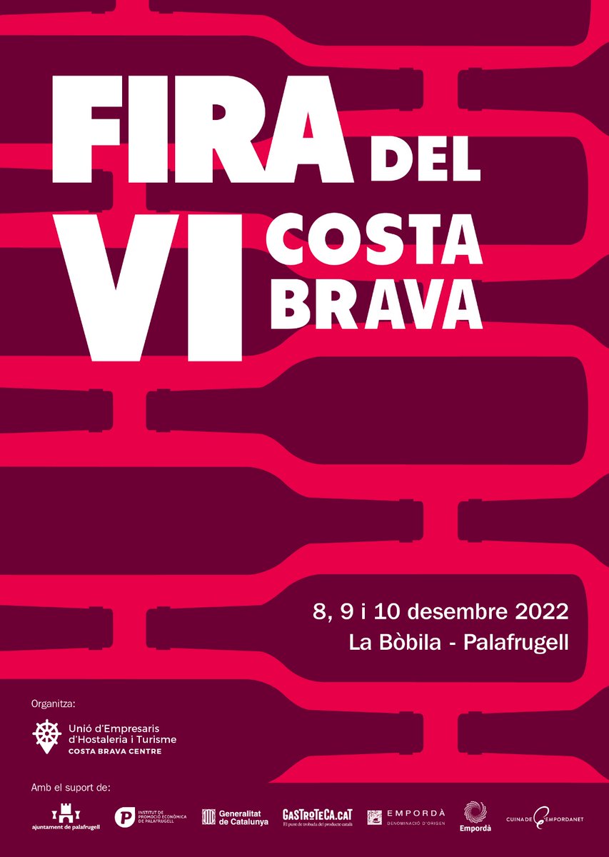Save the date!  🗓️ 8, 9 i 10 de desembre.

T'esperem a la Fira del Vi Costa Brava, a Palafrugell, on podreu tastar una gran varietat de vins DO Empordà al nostre estand. 

No us perdeu les activitats paral·leles 👉👉