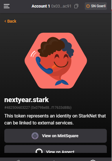 #StarkNet #StarknetIdOdyssey 

nextyear.stark

im so happy:DD