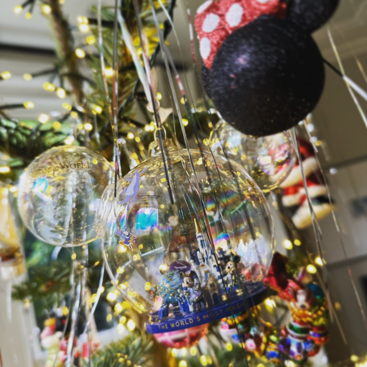 There’s a lot of Disney on the #PJHXmas Tree but this giant bauble celebrating 50 years of Walt Disney World Florida is the latest arrival! #OrnamentOfTheDay