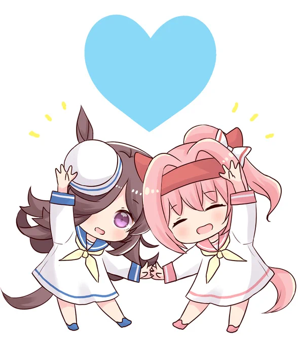らぶあんどぴーすなウラライス #ウマ娘 #ライスシャワー #ハルウララ 