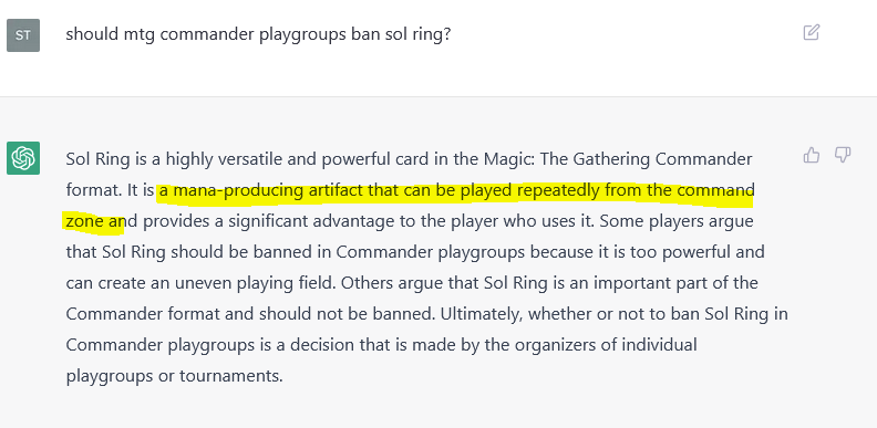 Here the #edh crowd is wasting time discussing house-banning sol ring in the 99 while it could have been heading commander decks all this while!