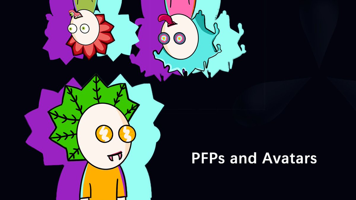 PFPs and Avatars #NFT
Without a doubt, this format is what most internet users outside the NFT sphere think of when they think of NFTs. Owners of a PFP or avatar NFT are free to use them on their own social media profiles, most often as a digital flex.
#Crypto