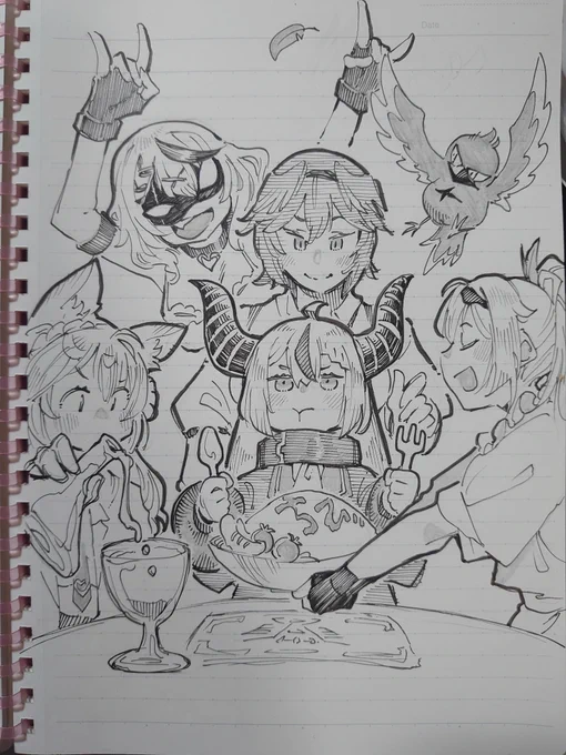 かわいい女の子を描きました。
#laplus_artdesu
#Luillust
#こよりすけっち
#さかまた飼育日記
#いろはにも絵を 
