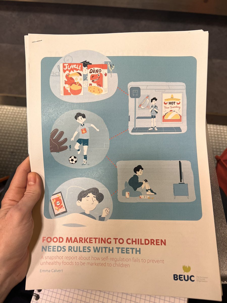 Happy to have presented @beuc + our members’ work on the powerful marketing techniques used to push unhealthy foods to kids. And why we need to stop allowing companies to decide on the rules for such marketing: self-regulation does not and will not work 

#stopmarketingtokids