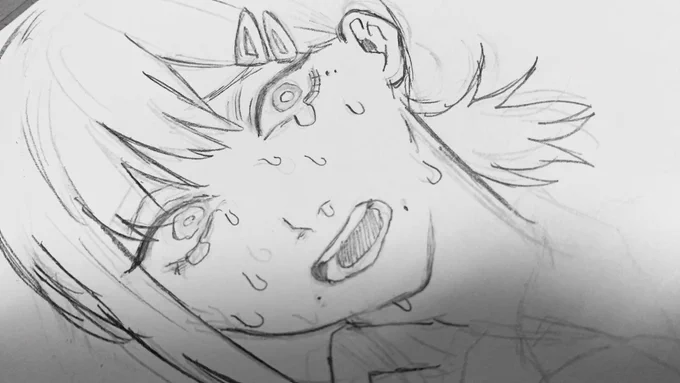 載せてないだけで何回かチェンソ〜マンのキャラを描いているけれど、その度に自分の絵柄に合うよなーと思ってる。 
