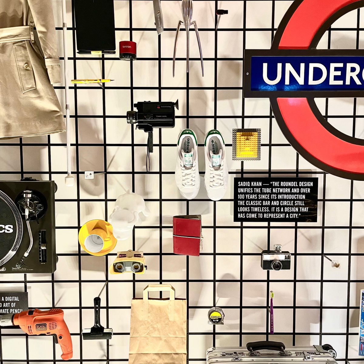 A #PhilippeStarck lemon squeezer, <a href="/adidas/">adidas</a> Stan Smith sneakers, a <a href="/technics/">Technics</a> record player &amp; a trench coat –  these are just a few of the items on display in our #DesignerMakerUser crowdsourced wall.

If you could put any object in the Design Museum, what would it be?📞🖥🎒🎮