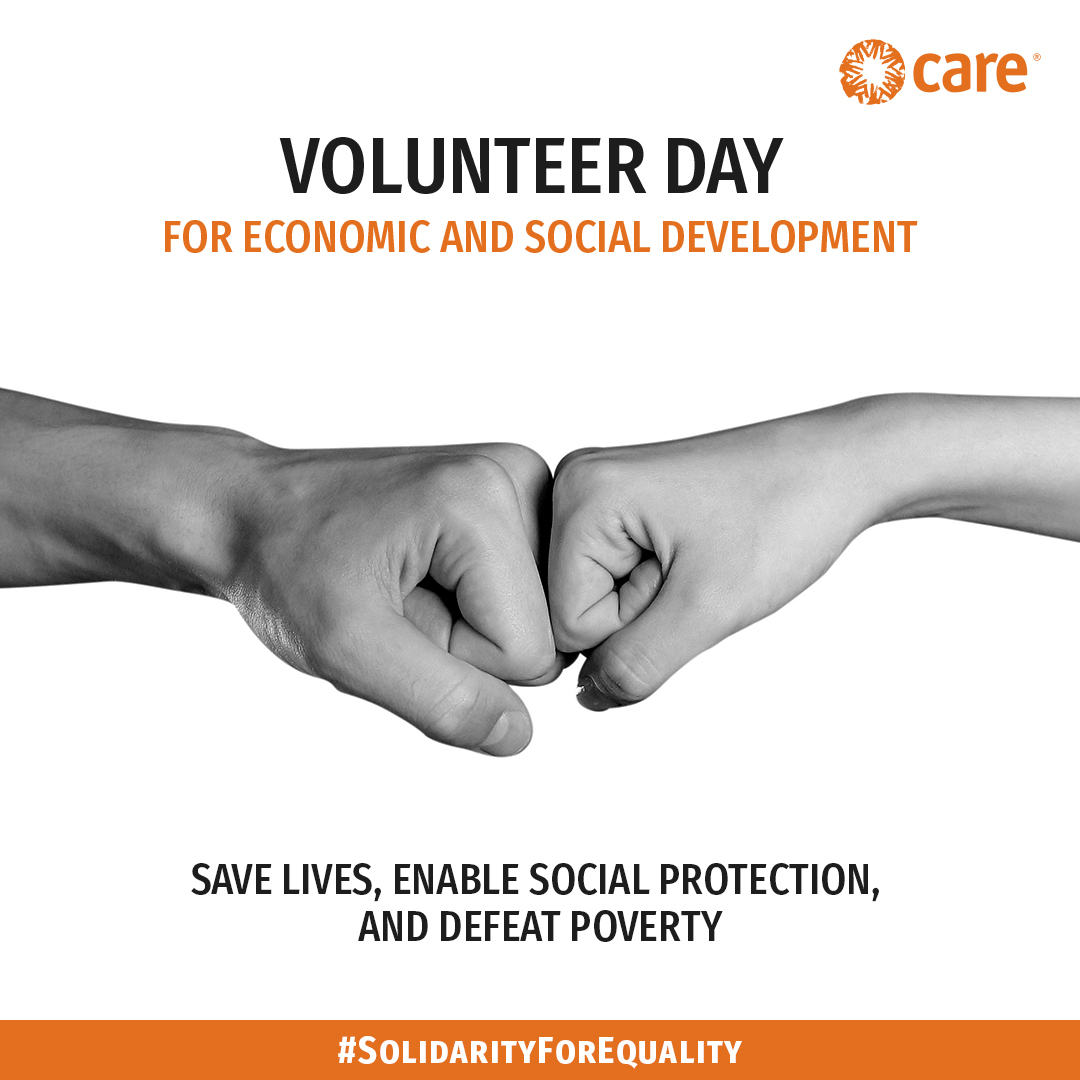 CAREIndia's tweet image. “Volunteers do not necessarily have the time; they just have the heart” - Elizabeth Andrew.

Today, on #VolunteerDayforEconomicandSocialDevelopment, we thank our volunteers around the world for their selfless work towards uplifting millions of lives. 

#CAREIndia #VolunteerDay