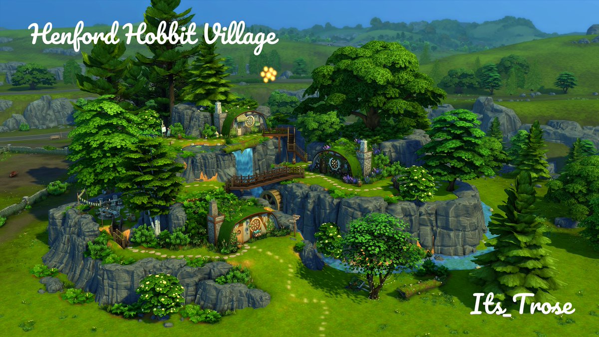 Recreated my Henford Hobbit Village build for YouTube! 🌲

Speed Build here: youtu.be/EWdKZNPEJYc 

#TheSims #TheSims4 #ShowUsYourBuilds