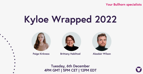 What’s on your staffing tech wish list for 2023? Join Brittany Hablitzel, Alasdair Wilson, and Paige Kirkness, this Wednesday (December 7th). Sign up here: kyloepartners.zoom.us/webinar/regist… #webinar #recapoftheyear #techstac...