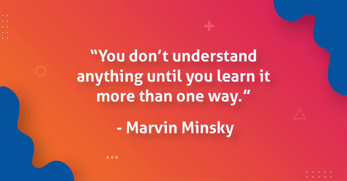 CollearOnline's tweet image. Read about it, watch it, do it, learning something takes many forms.

#Collear #Education #MarvinMinsky #quotes #inspirationalquotes #motivationalquotes #MondayMotivation #Monday #Inspirational #learning