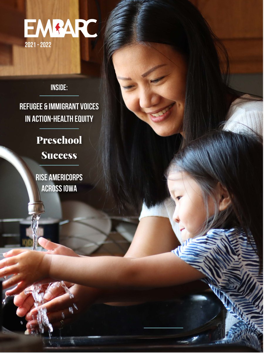 It's here - our end-of-year report is live on the EMBARC website!

In the ten years after EMBARC was founded by a network of volunteers, we’ve faced some big challenges side-by-side with communities across Iowa. See our stories at embarciowa.org/2021-2022-repo…