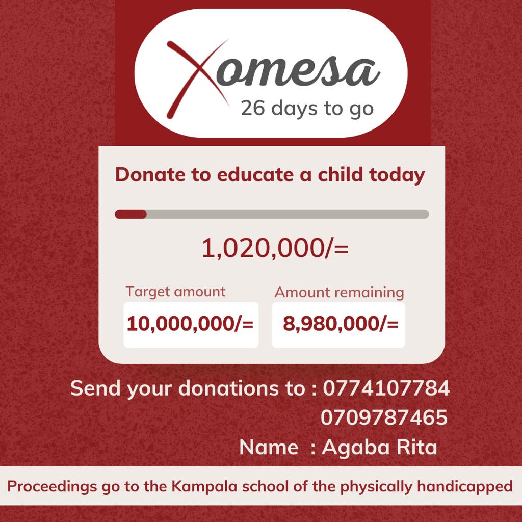 We raised 1M at the #ImuqaTalks, towards the #Xomesa campaign 👏🏾👏🏾
Through #Xomesa, we're gifting every child at the Kampala School for the Physically Handicapped with Creative learning and play items. Donate to make this happen 😊
<a href="/drjohnmark_b/">Dr.John Mark Bwanika</a> <a href="/_Umutesi_/">Umutesi</a> <a href="/Nvannungi_/">Nvannungi</a> <a href="/nsunak/">Janet Nakkazi</a>