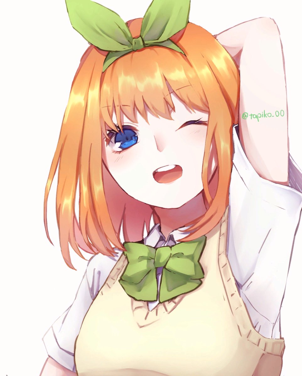 猫タシさんがTwitterに投稿した中野四葉(五等分の花嫁)のイラスト。
