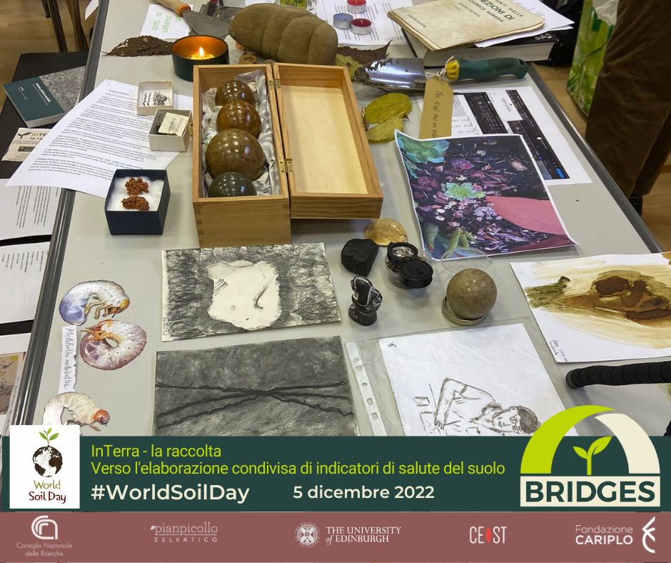 ProgettoBridges's tweet photo. #5dicembre #WorldSoilDay   
Cosa è il suolo?  Le suggestioni dell'esposizione dei materiali ibridi raccolti dalle reti e dai ricercatori di  BRIDGES grazie all'esperimento di #citizenscience #INTerra 
@CnrIrea @CNRIrpps @ParcoNordMilano @angurieralab 
 #Cnr_Ibba #Cnr_Ibe https://t.co/4SPg5MYun0
