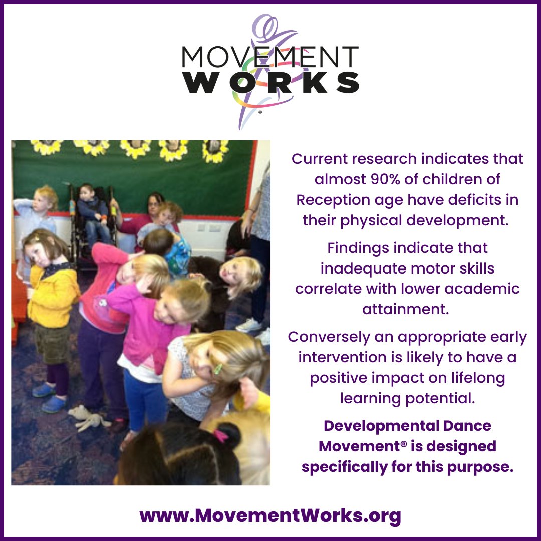 MovementWorksEd's tweet photo. What is #DevelopmentalDanceMovement?
#DDM is innovative whole-body learning. The programme has been designed by an experienced dance practitioner and qualified movement research scientist. Find out more: https://t.co/SnbjEF3nxE
#MovementWorks #MovementMatters #ActionForLearning https://t.co/gO7oijtYNy