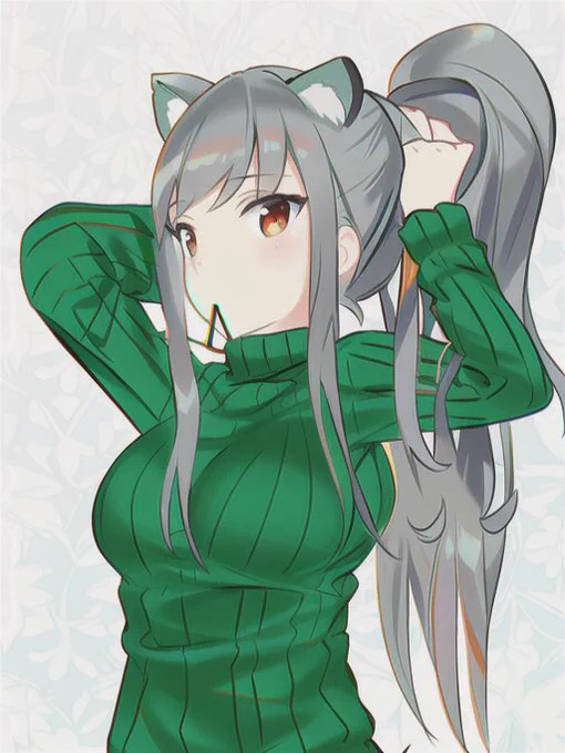 AI通すと猫さんが理想の猫さんになる…でもコレをトレスしようとするとやっぱりいつもの猫さんになるふしぎw 